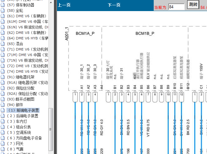 12年卡宴前端装置电路图