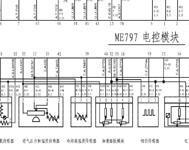 11年长城哈弗M2 发动机ECU电路