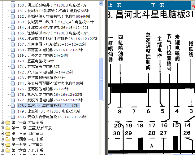 北斗星发动机端子图