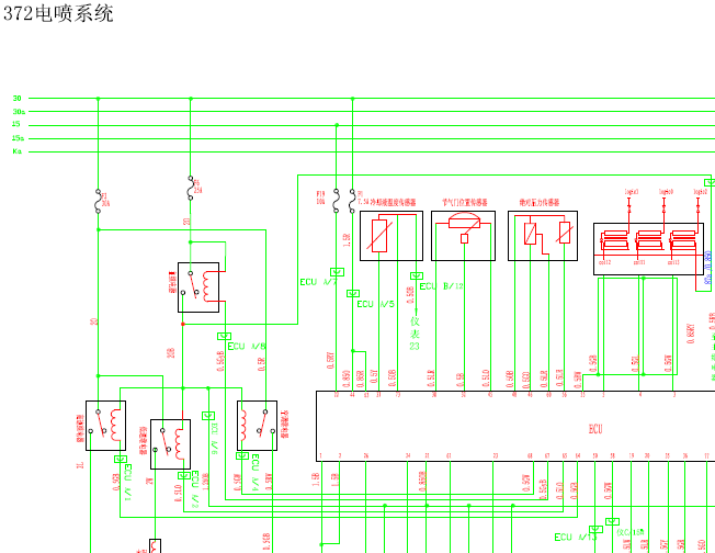 奇瑞QQ 372发动机电路