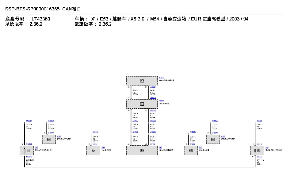宝马X5发动机电路图