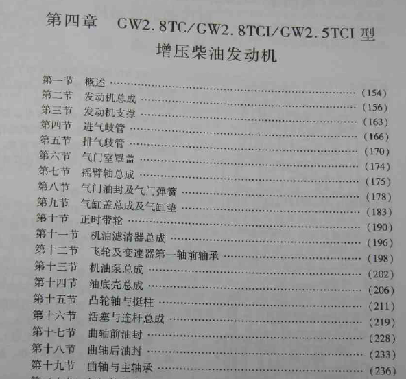 GW2.5TCI发动机维修手册