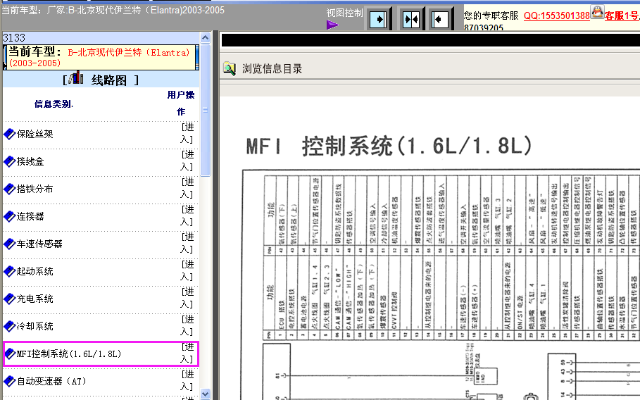 03-05年伊兰特发动机针脚图