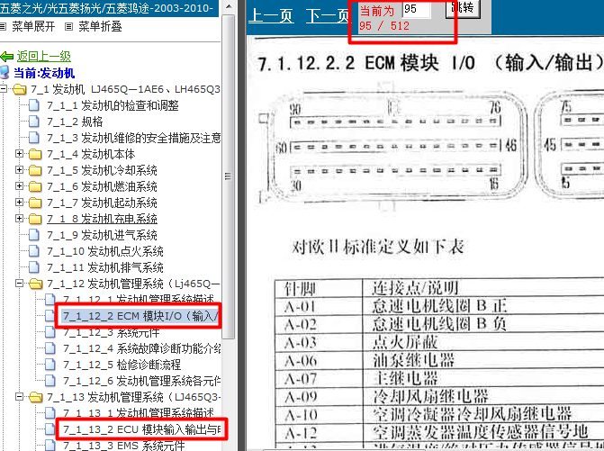 JL465Q发动机端子图