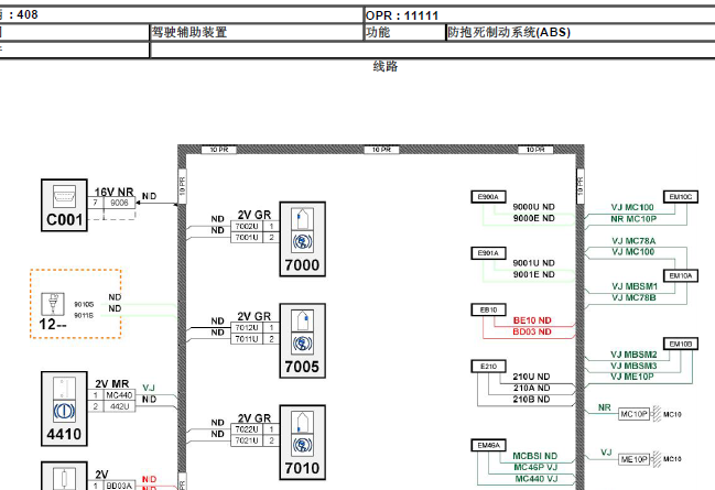 408ABS电路图