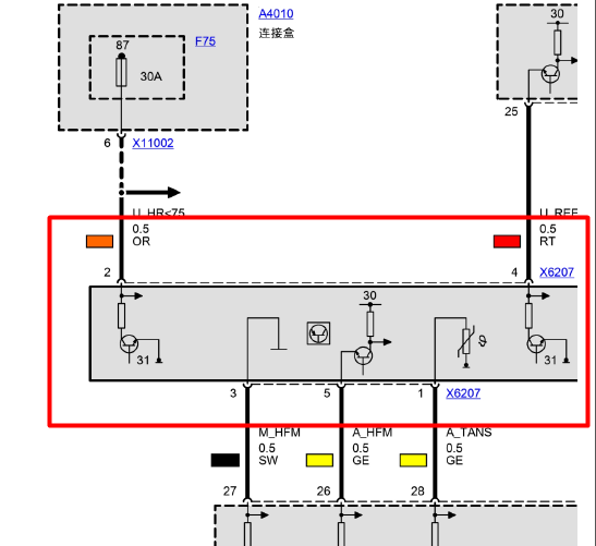 07年宝马320 空气质量计电路
