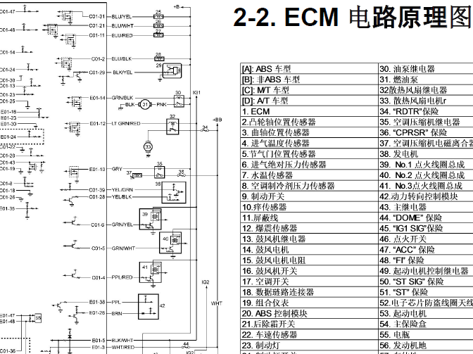 长安铃木新奥拓 K10B发动机电路