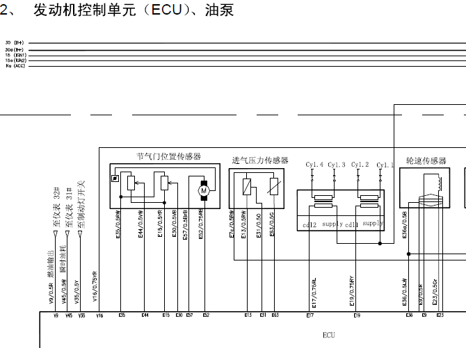 奇瑞QQ3 发动机电路