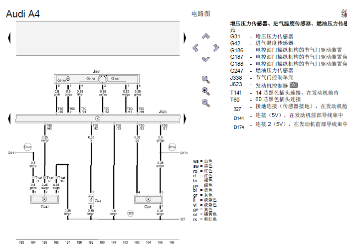 14年A4L发动机电路图