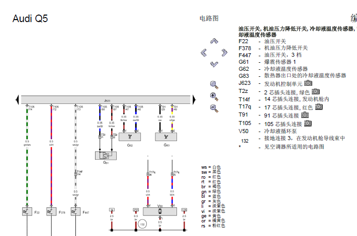 奥迪CUJ发动机电路图
