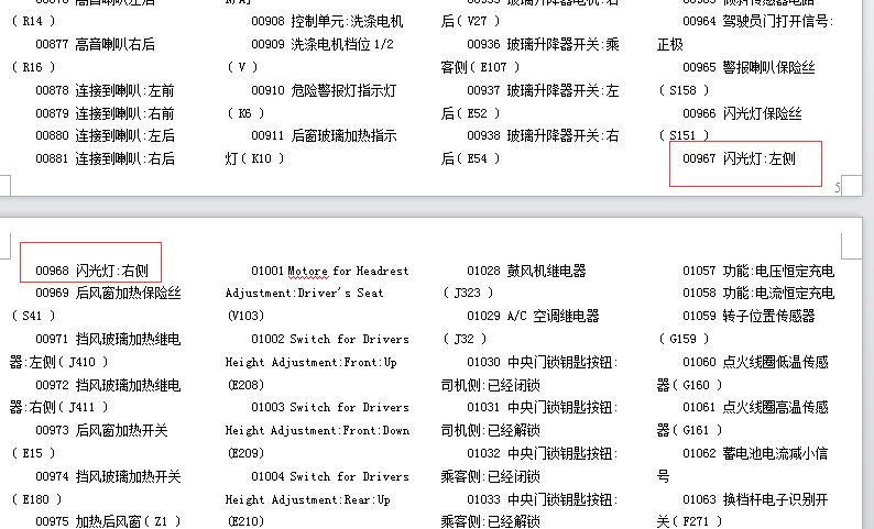 大众奥迪故障码表