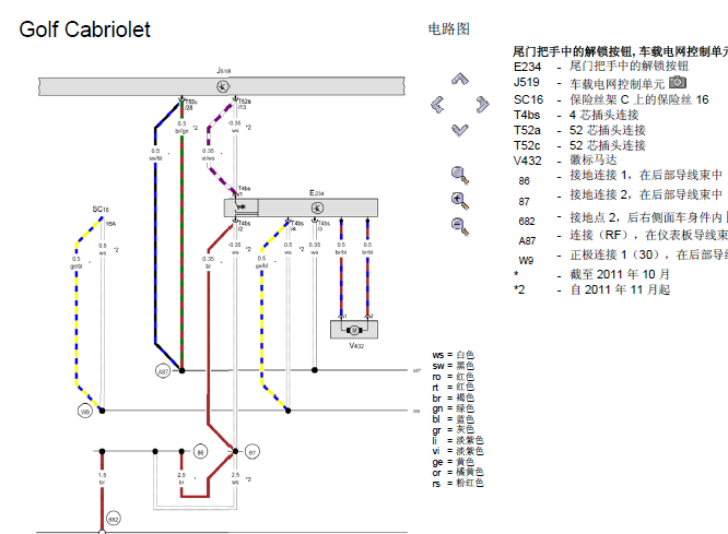 高尔夫驻车辅助电路图