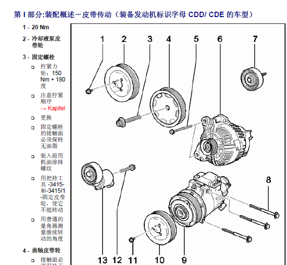 POLO  CDD发动机正时