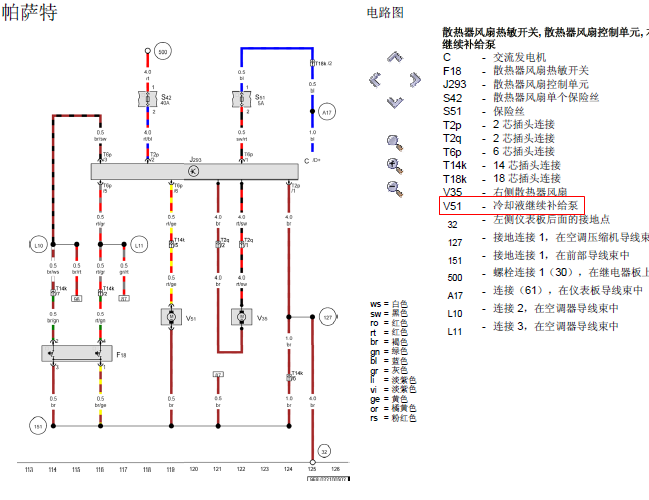 02年大众帕萨特 BBG发动机相关电路