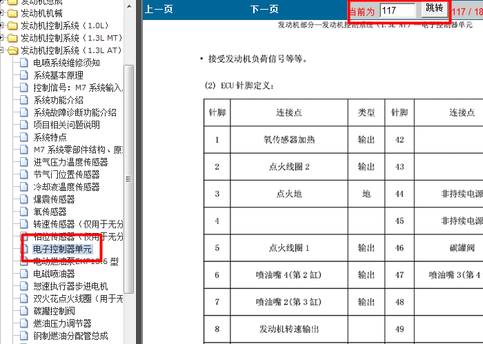 10年吉利熊猫 发动机针脚说明