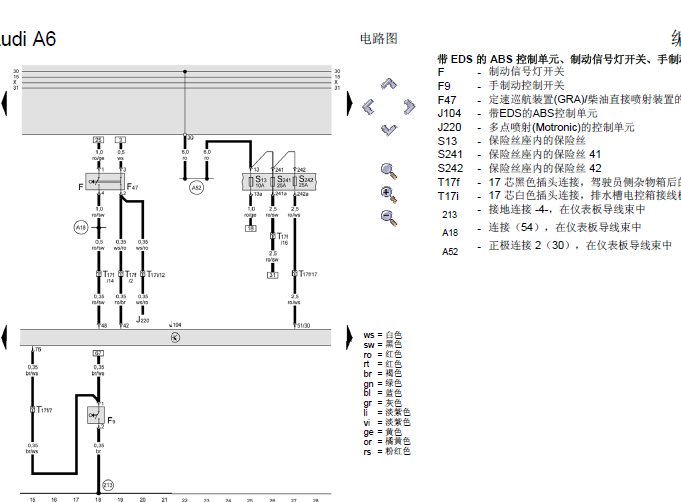 A6  ABS电路图