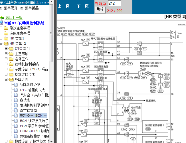 07年日产骊威 HR16发动机电路