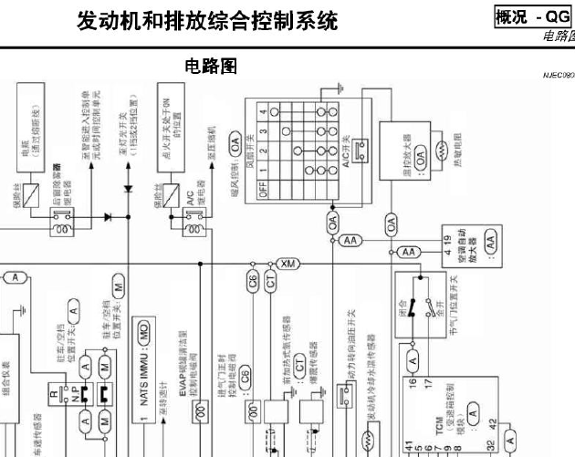日产 QG发动机电路资料
