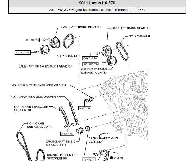 11年LX570发动机机械部分