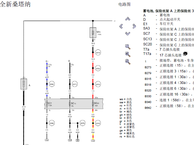 15年大众桑塔纳 变速箱电路