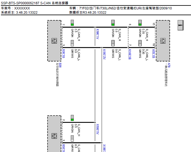 09年宝马730Li CAN电路