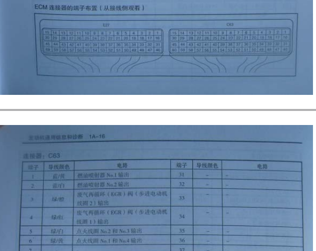铃木天语 发动机针脚资料