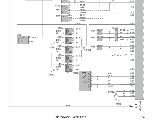 13年XC90发动机电路图