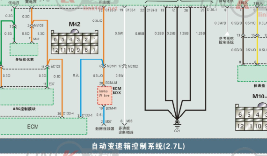 酷派变速箱电路图