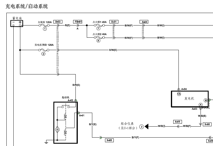 14年海马S5启动电路图