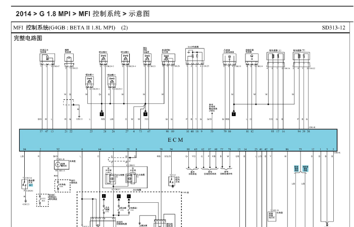 14年伊兰特发动机电路图
