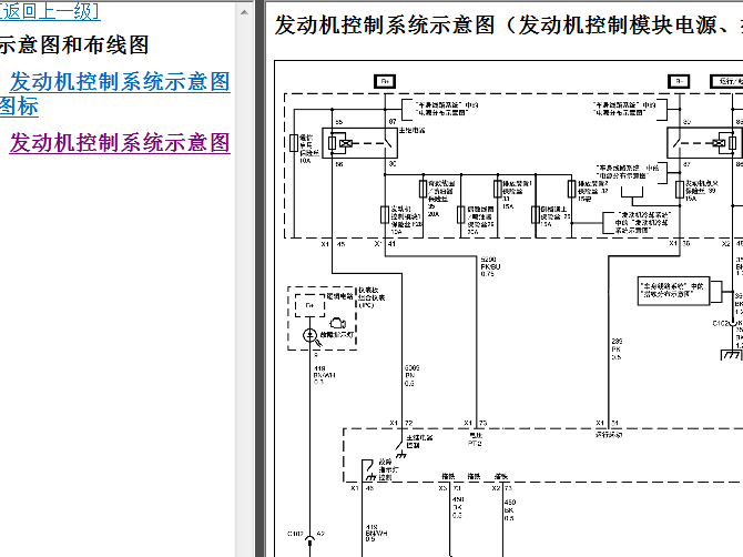 12年凯迪拉克SLS 发动机电路
