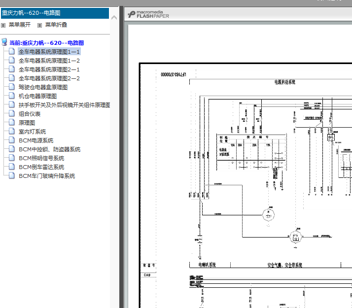 08年力帆620全车线路图