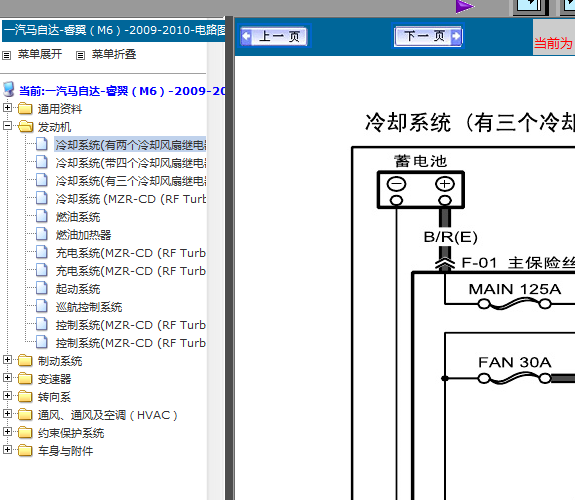 10年马自达M6全车电路