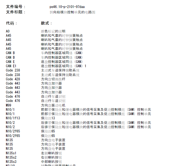 12年奔驰E300L转向电路图