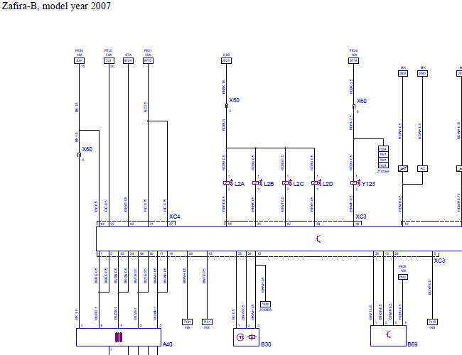 2007年欧宝赛飞利发动机电路图
