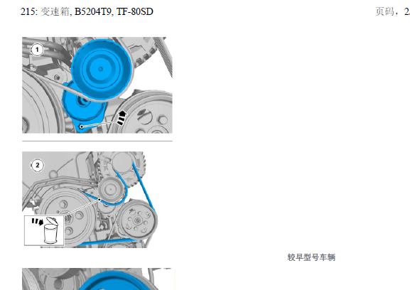 13年 S80L  B5204T9 正时资料