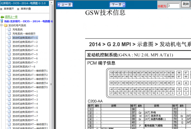 14年ix35发动机针脚图