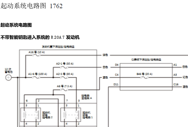 15年CR-V起动系统电路图
