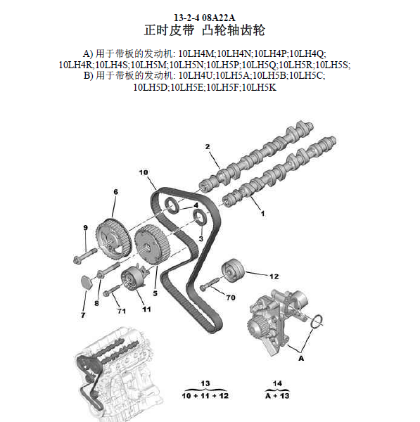 09年307凸轮轴正时资料