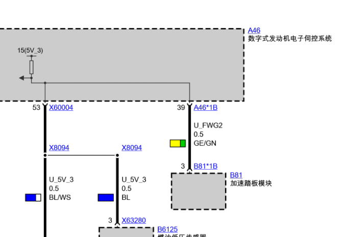 宝马750LI发动机线路图