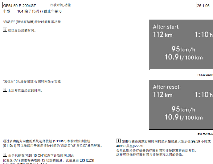 08年奔驰ML350 仪表时钟资料