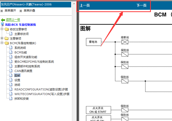 06年天籁BCM图解