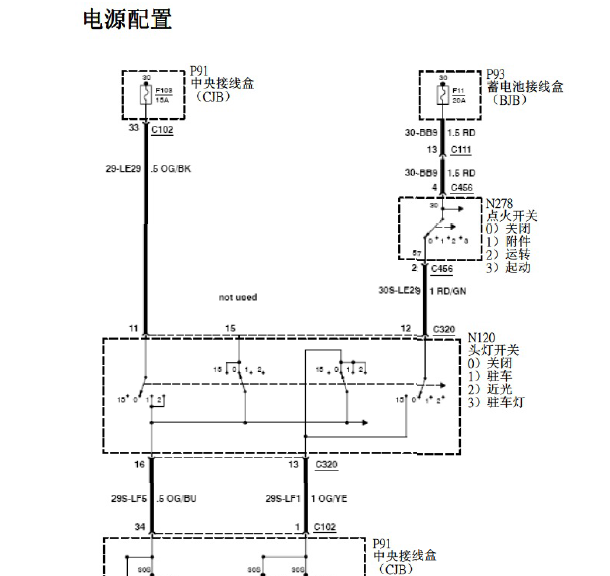 10年福克斯保险盒线路图