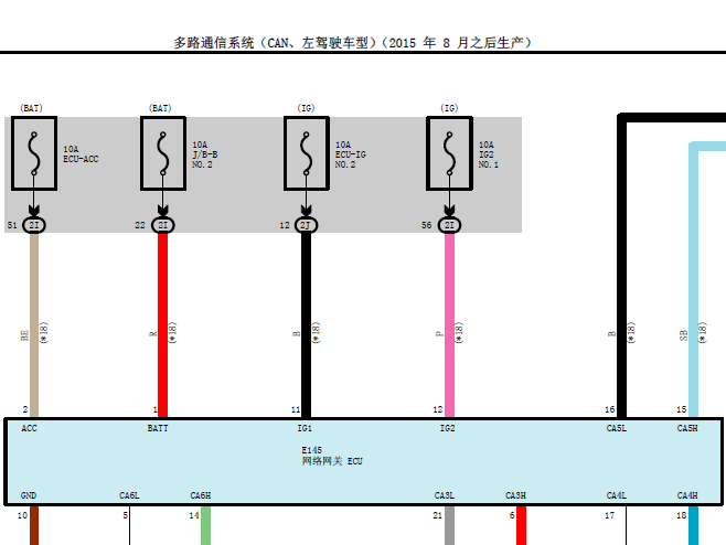 15年酷路泽CAN线路图