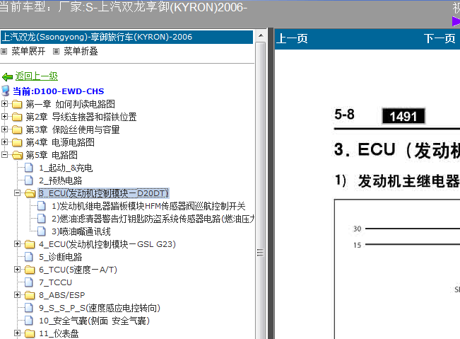 06年享御发动机线路图