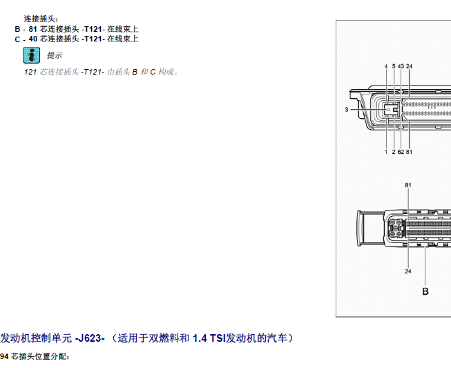 15年捷达CPD发动机电脑针脚资料