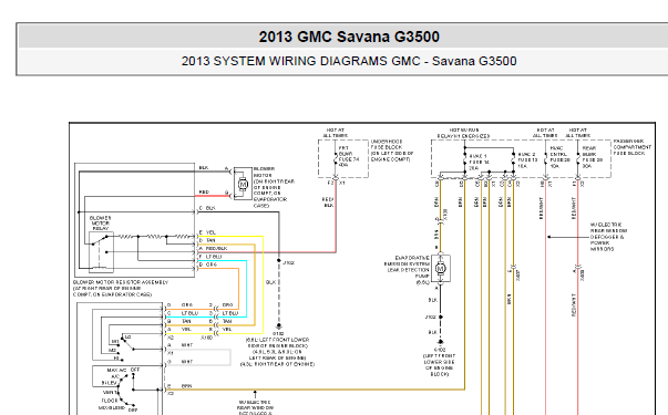13年 ANVANA G3500全车线路图