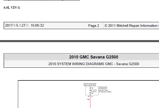 10年SAVANA 2500启动电路图