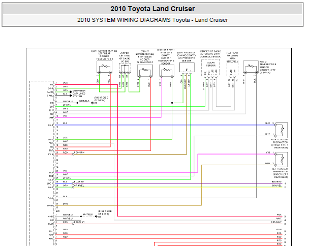 10年丰田普拉多 全车电路