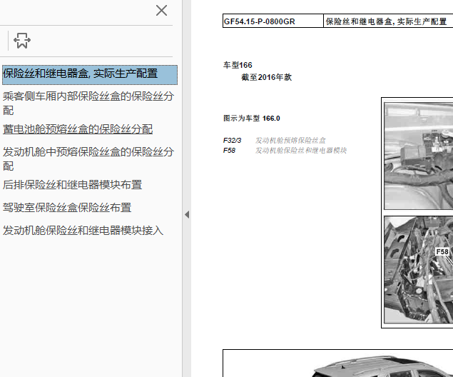 12年奔驰ML350保险丝位置及定义